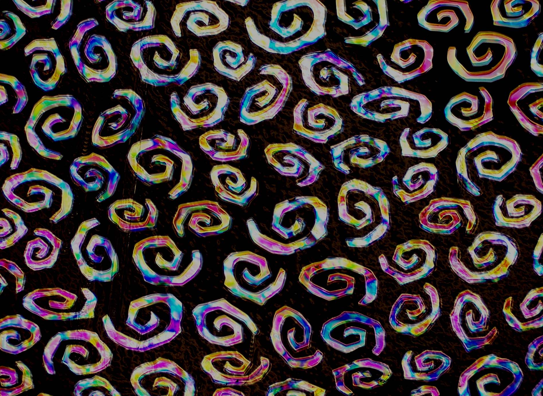 Cbs Borderline Spirals Mixture Fusion vetro dicroico quarto foglio