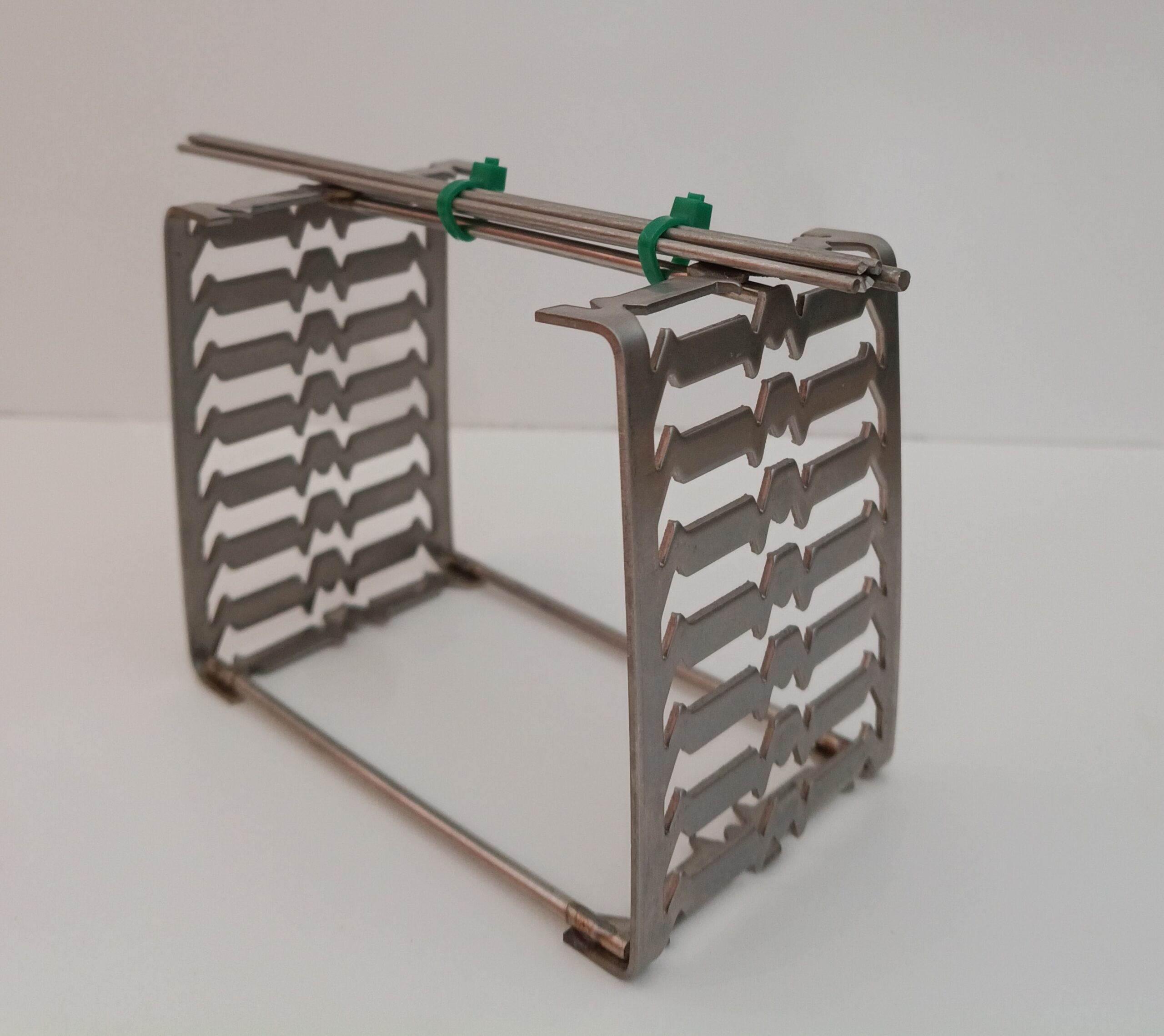 Cerama porta perline cottura acciaio inox 10x6 cm 6 fili