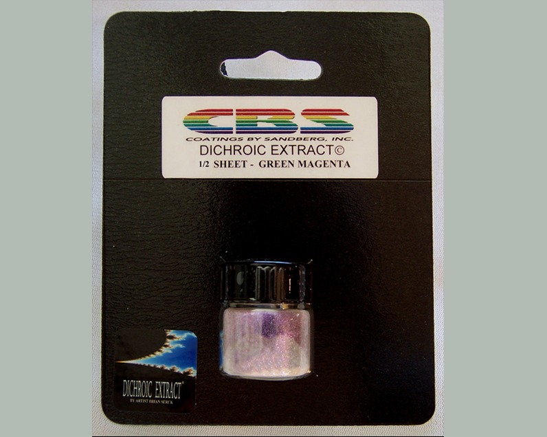 CBS Dichroic Extract polvere vetro green magenta mezzo foglio