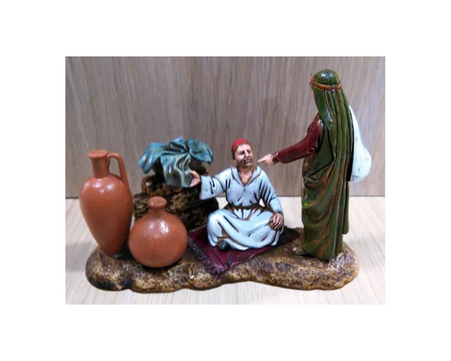 Ditta Montanini Gruppi Landi 1086-00 gruppo mercato presepe