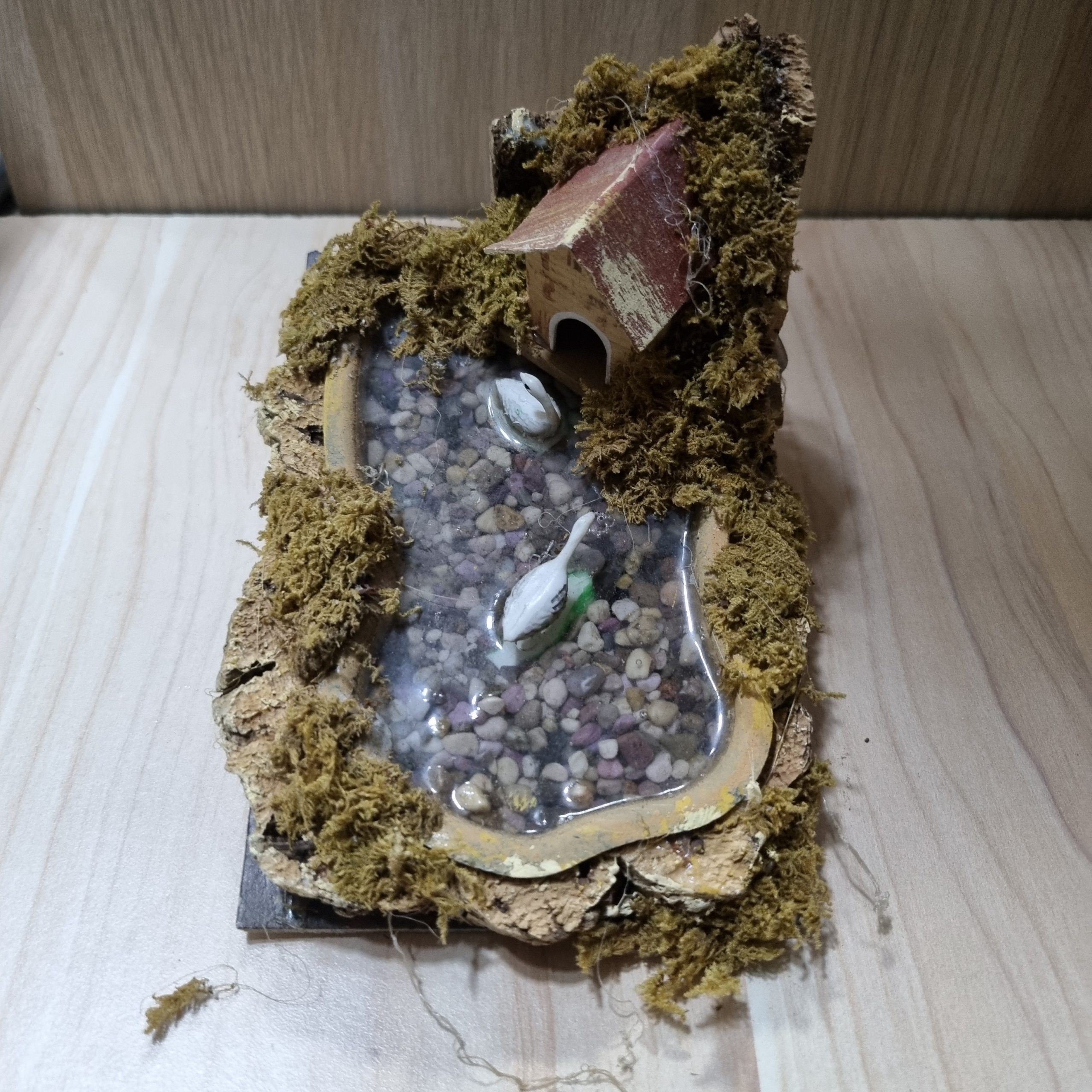 Ditta Montanini Minuterie laghetto oche presepe finto