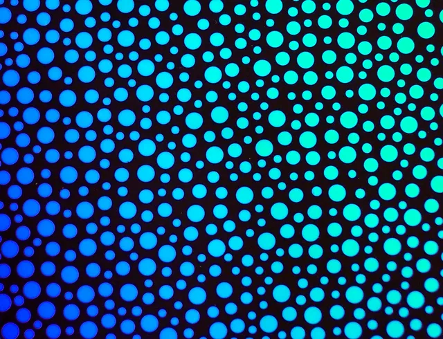 CBS Borderline Bubbles Rainbow vetro dicroico quarter sheet 90 COE
