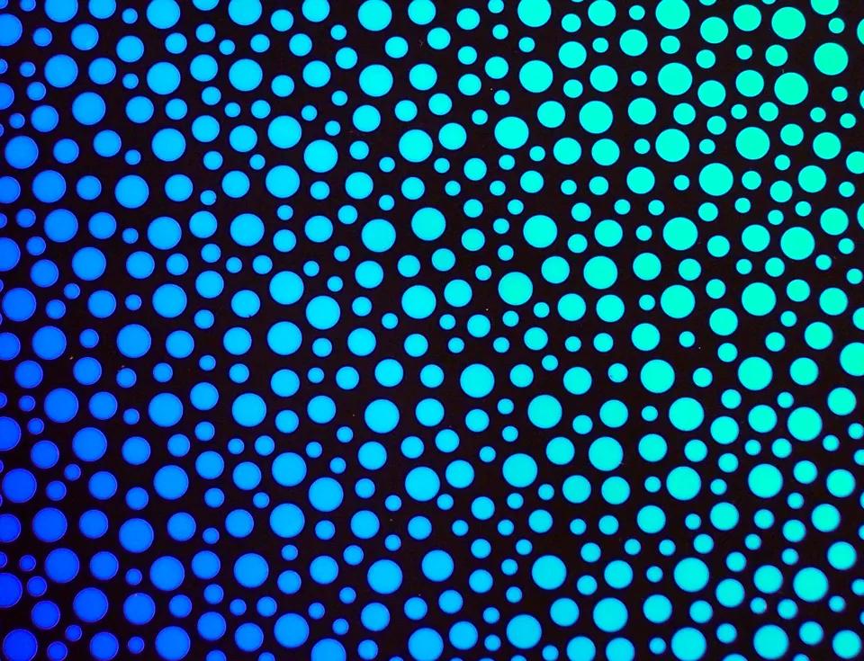 CBS Borderline Bubbles Rainbow vetro dicroico quarter sheet 90 COE