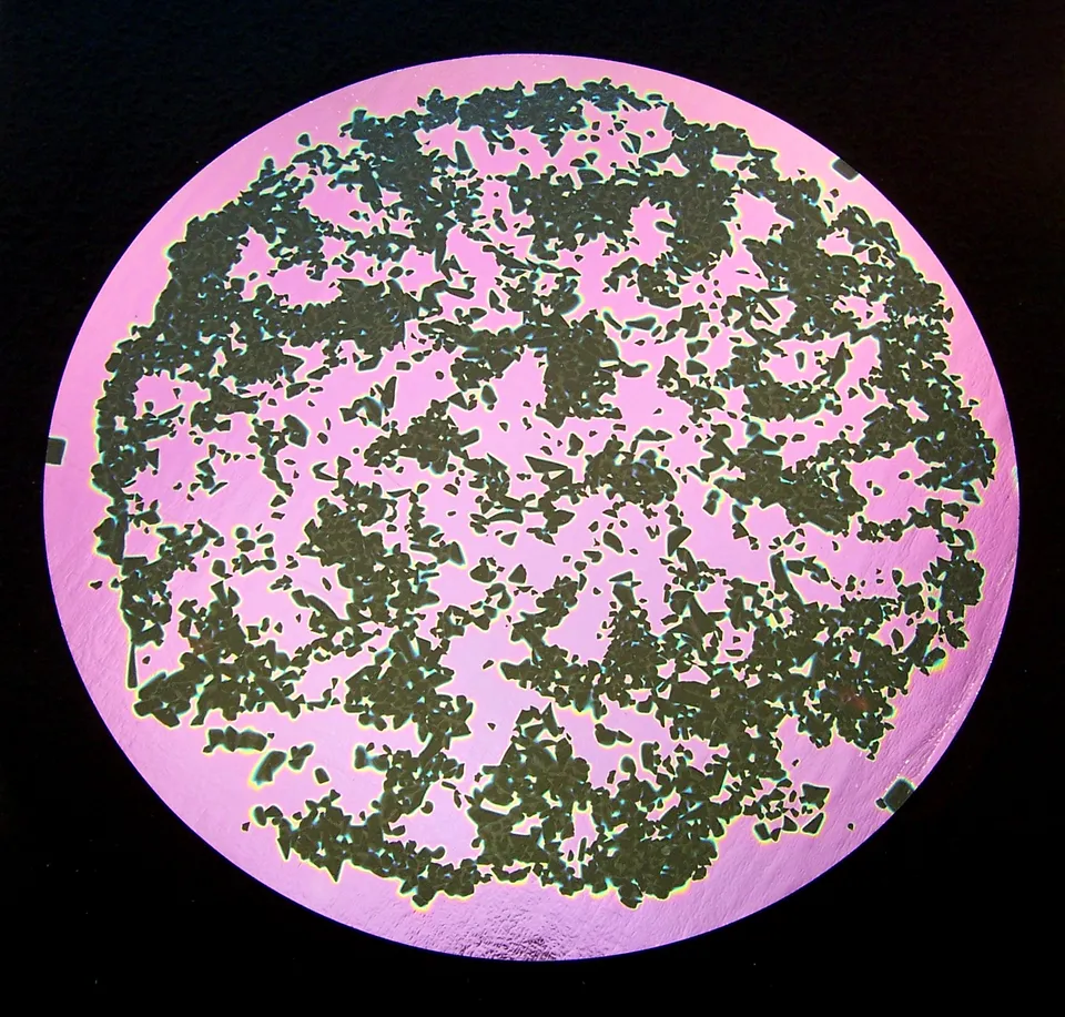 CBS Splatter Green Pink vetro dicroico motivo schizzi
