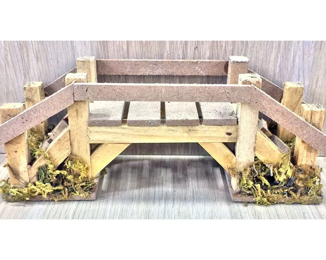 Ditta Montanini 86682 ponte presepe in legno 14,5 cm