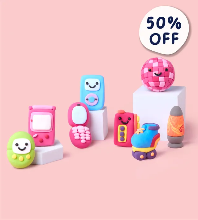 Pott'd Bundles Décennies kit pasta modellabile mini