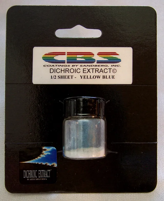CBS Dichroic Extract vetro dicroico giallo blu mezza lastra