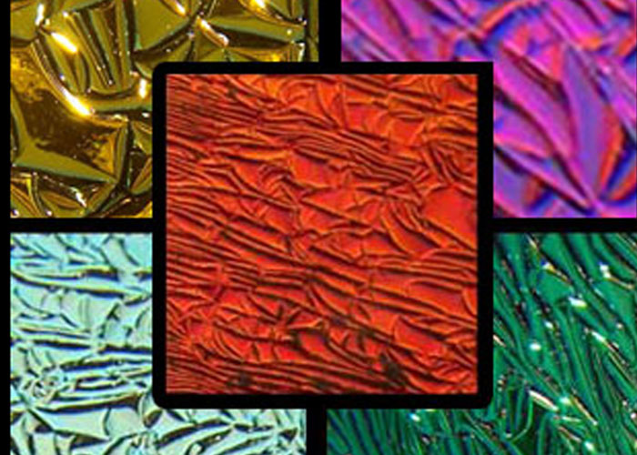 Cbs Crinklized Dichroic rivestimento vetro fusione texture ruvida