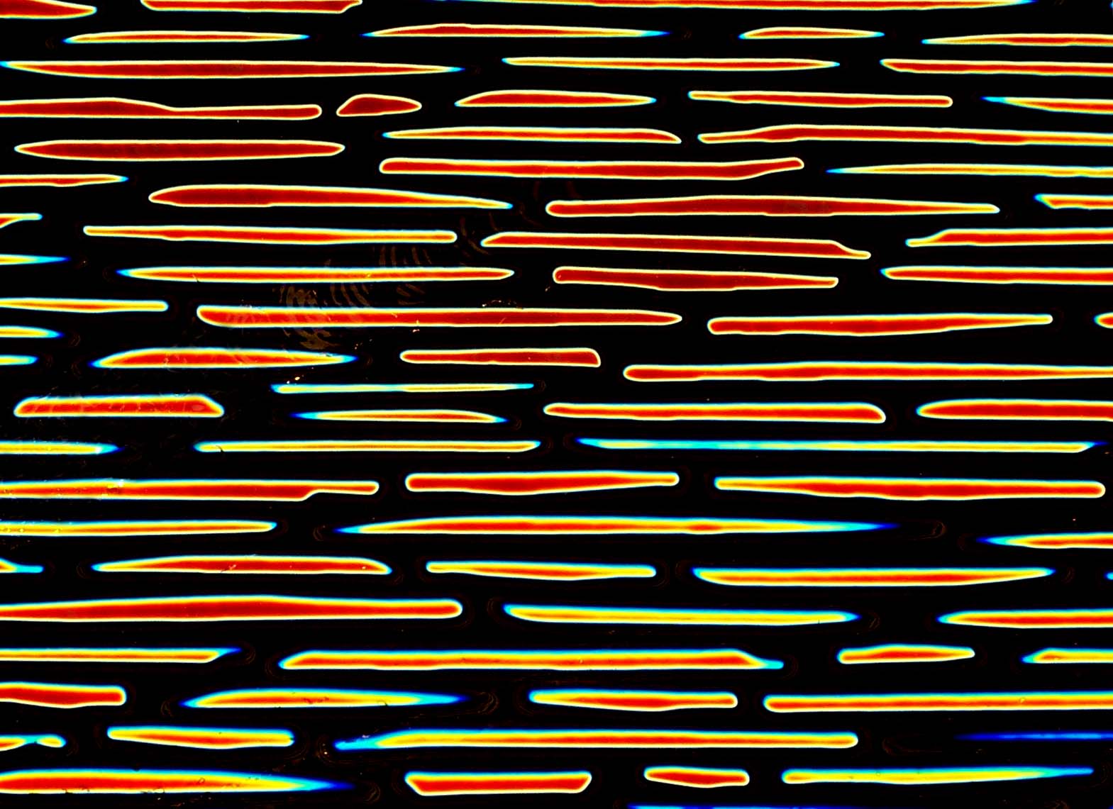 CBS Dichroic Borderline Dashes Cyan Dark Red vetro dicroico quarto foglio