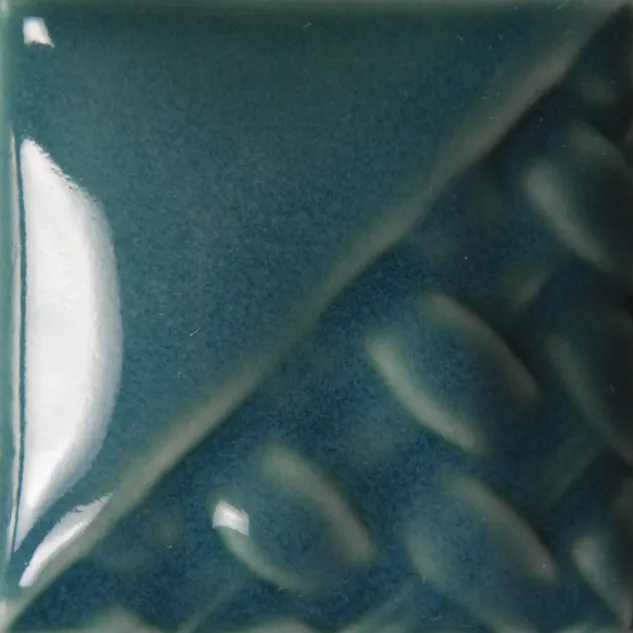 Mayco Stoneware Peacock smalto blu petrolio traslucido
