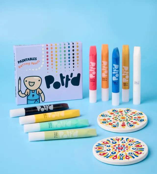 Pott'd Punktierfarben Colori Puntinatura Dotting Paintables