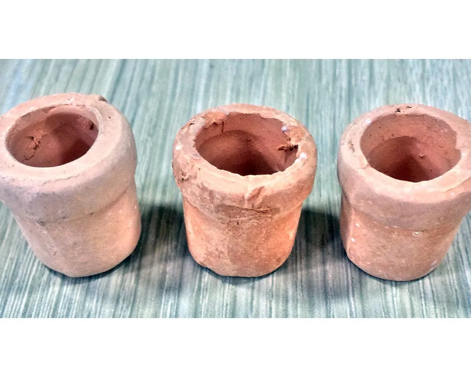 Ditta Montanini Minuterie 86992 kit 3 vasi terracotta H 2 cm