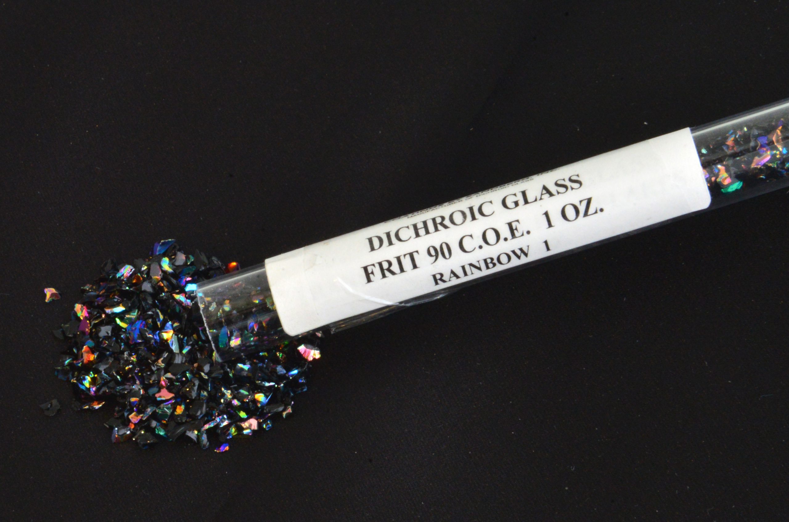 Cbs Coarse Frit vetro dicroico nero 1 oz