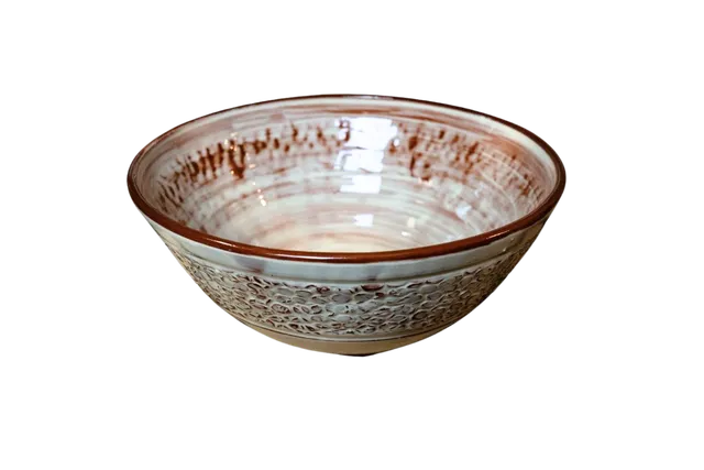 OrientéObjets Empreinte Café insalatiera ceramica artigianale