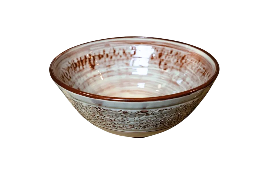 OrientéObjets Empreinte Café insalatiera ceramica artigianale