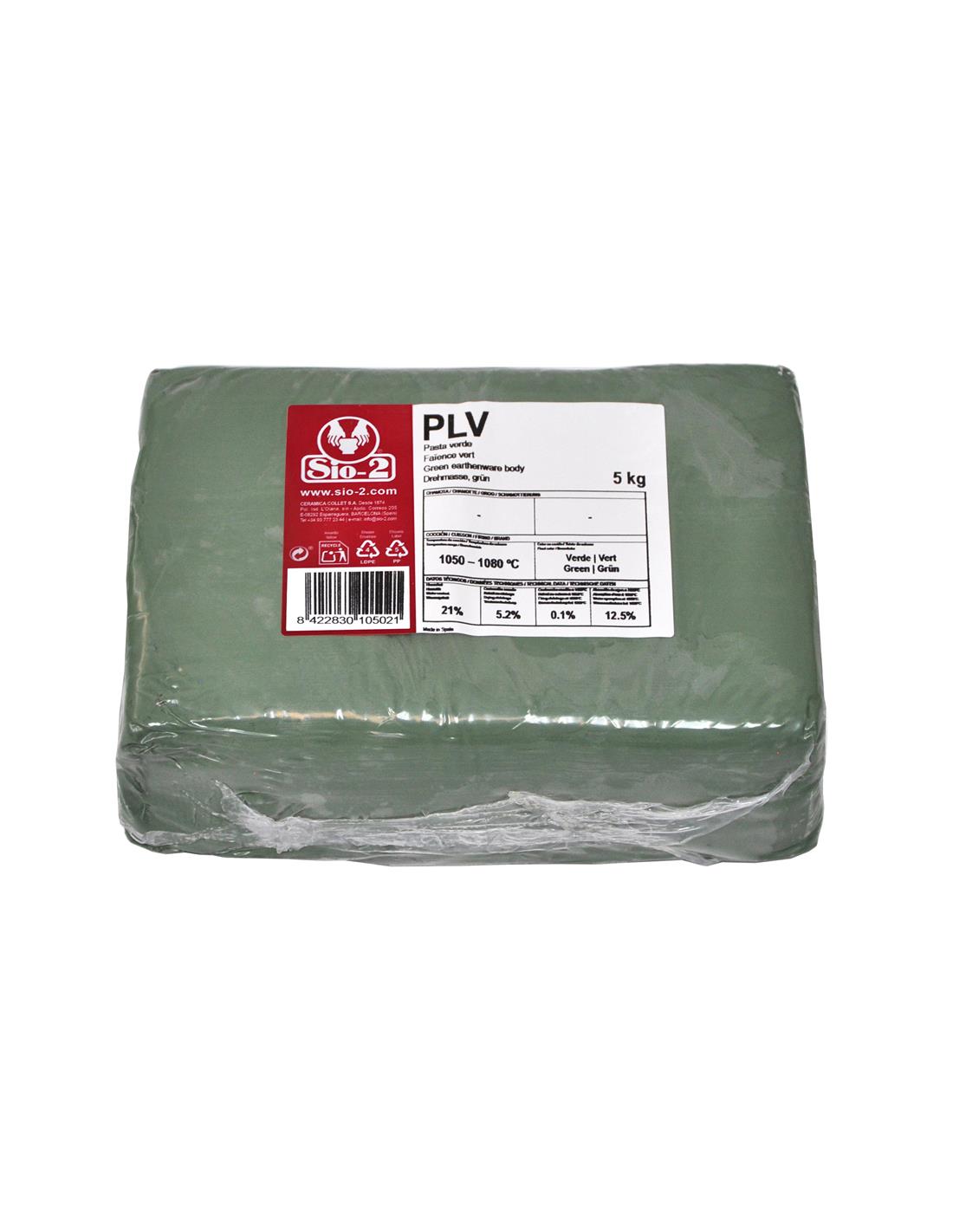 Sio-2 PLV Verde impasto ceramico verde bassa temperatura