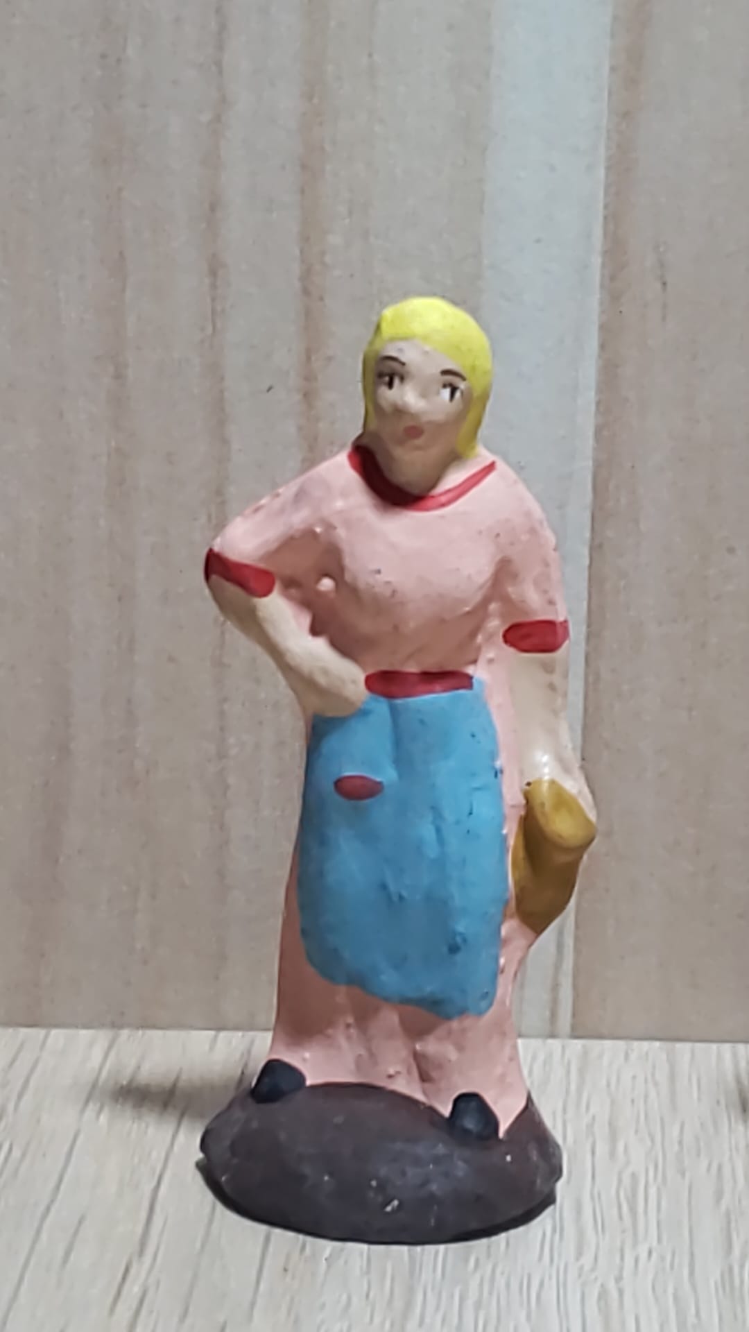Montanini Pastori in terracotta TC21 statuina 6 cm