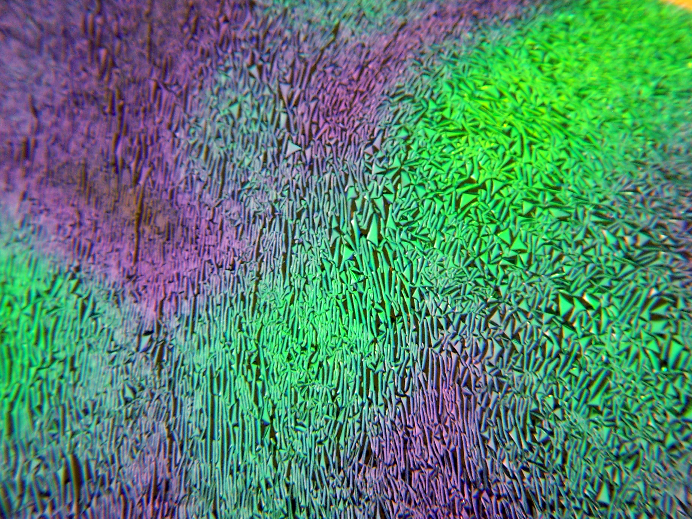 Cbs Dichroic Crinklized Aurora Borealis vetro dicroico Emerald
