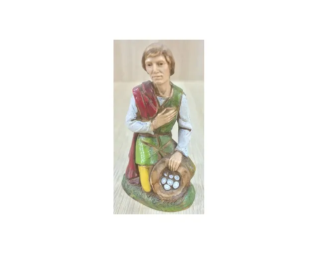 Pastori Landi 1035 Pastore con Doni 10 cm statuina resina