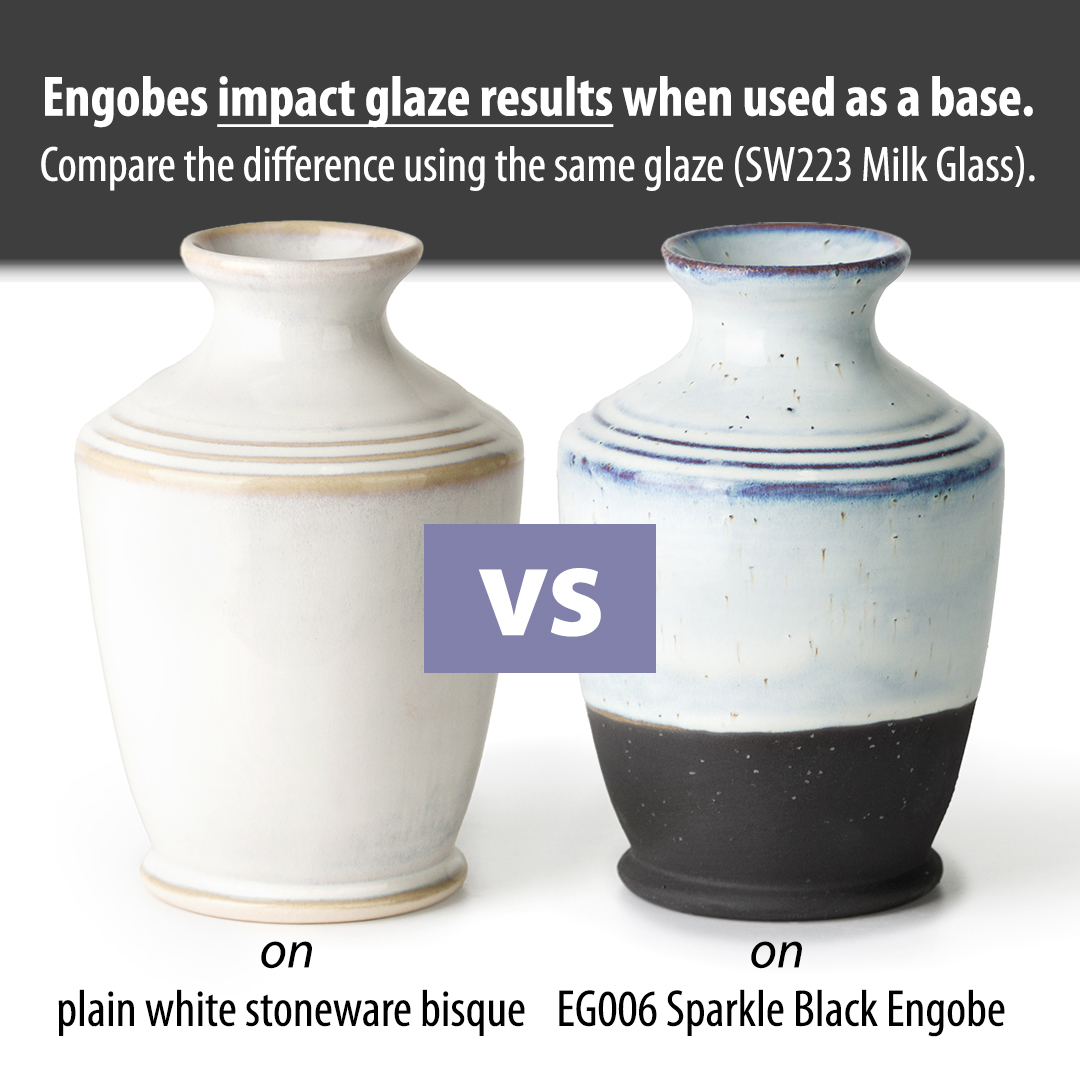 Mayco Stoneware Engobes Sparkle Black engobbio nero
