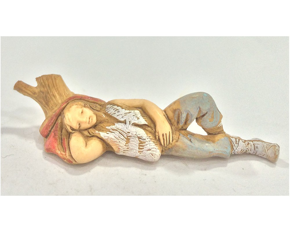 Montanini Pastori Landi 3517 Dormiente statuina presepe