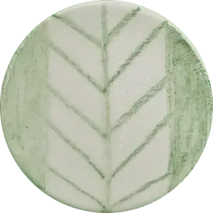 Chrysanthos matita sottosmalto verde ceramica