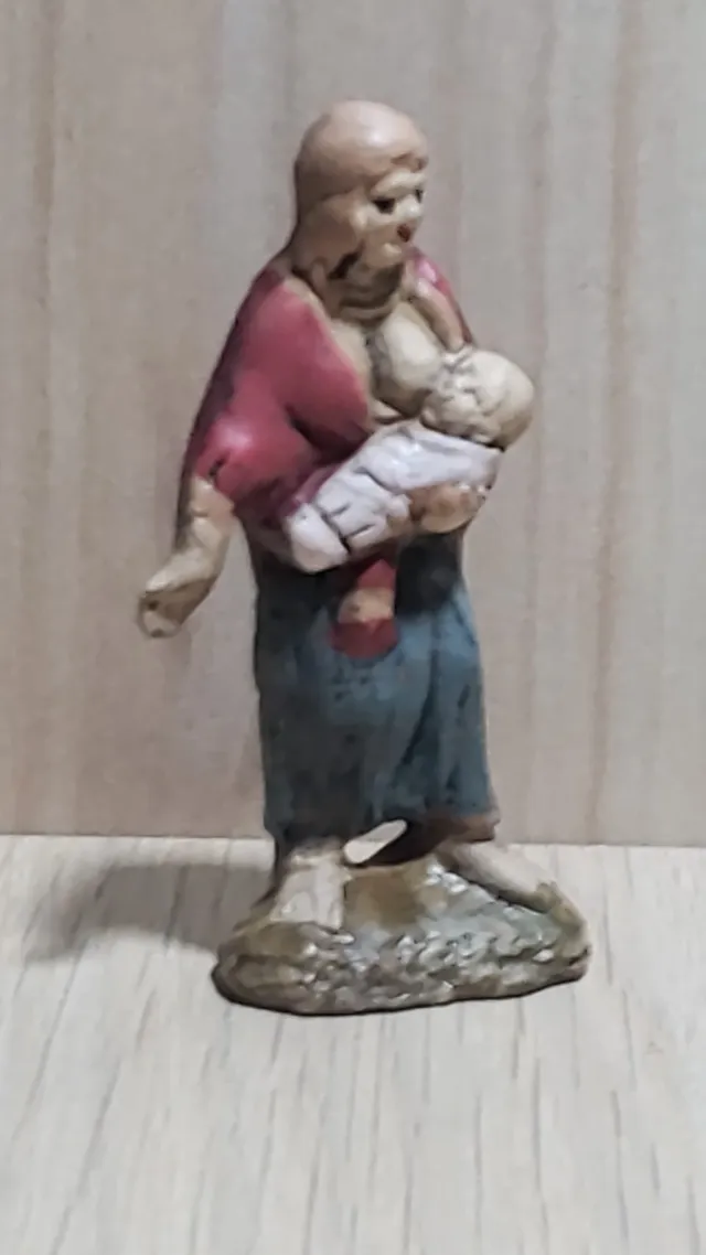 Ditta Montanini TC12 Madre 6 cm statuina presepe terracotta