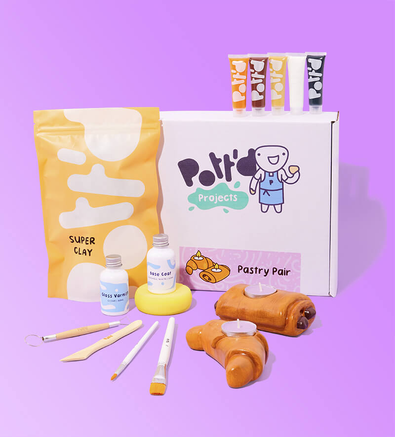 Pott'd Projects Pastry Pair kit ceramica dolci senza forno
