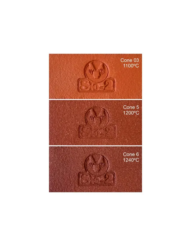 Cerama Marte refrattaria 0-0,5 mm impasto ceramico rosso