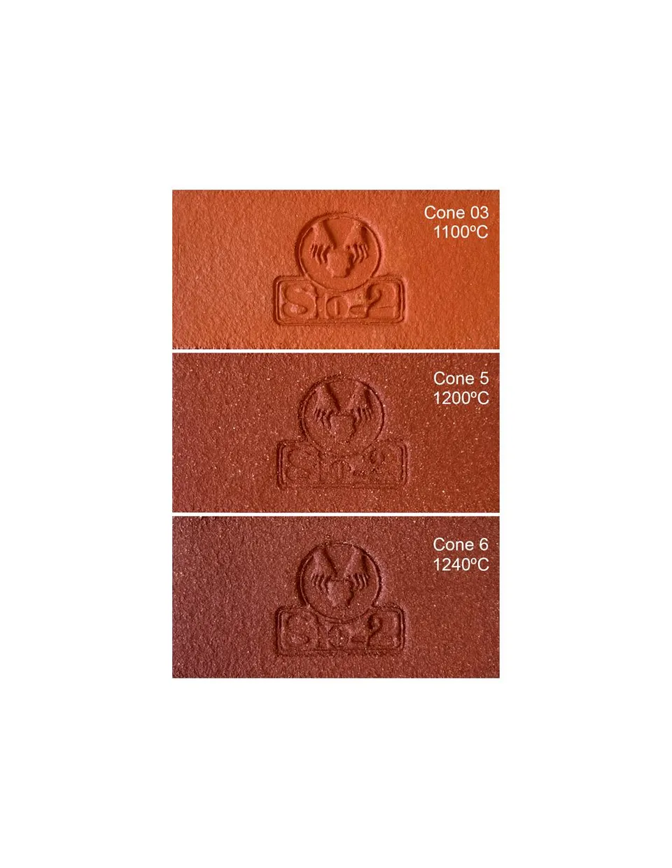 Cerama Marte refrattaria 0-0,5 mm impasto ceramico rosso