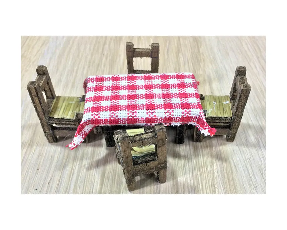 Ditta Montanini SB9 Tavolo con Sedie H2,5 Miniatura