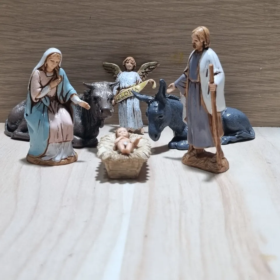Pastori Landi Natività 6 Pezzi 6,5 cm Set Presepe