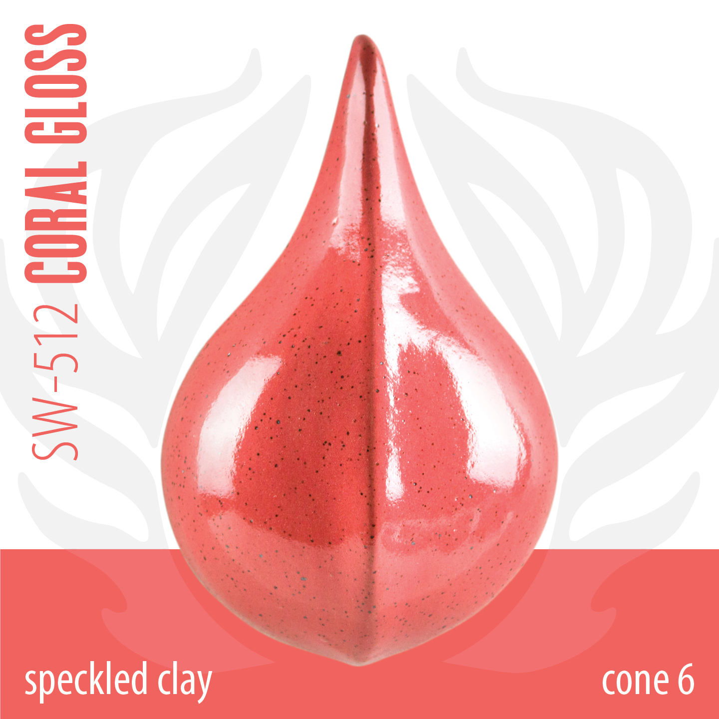 Mayco Foundations Coral Gloss smalto grès corallo