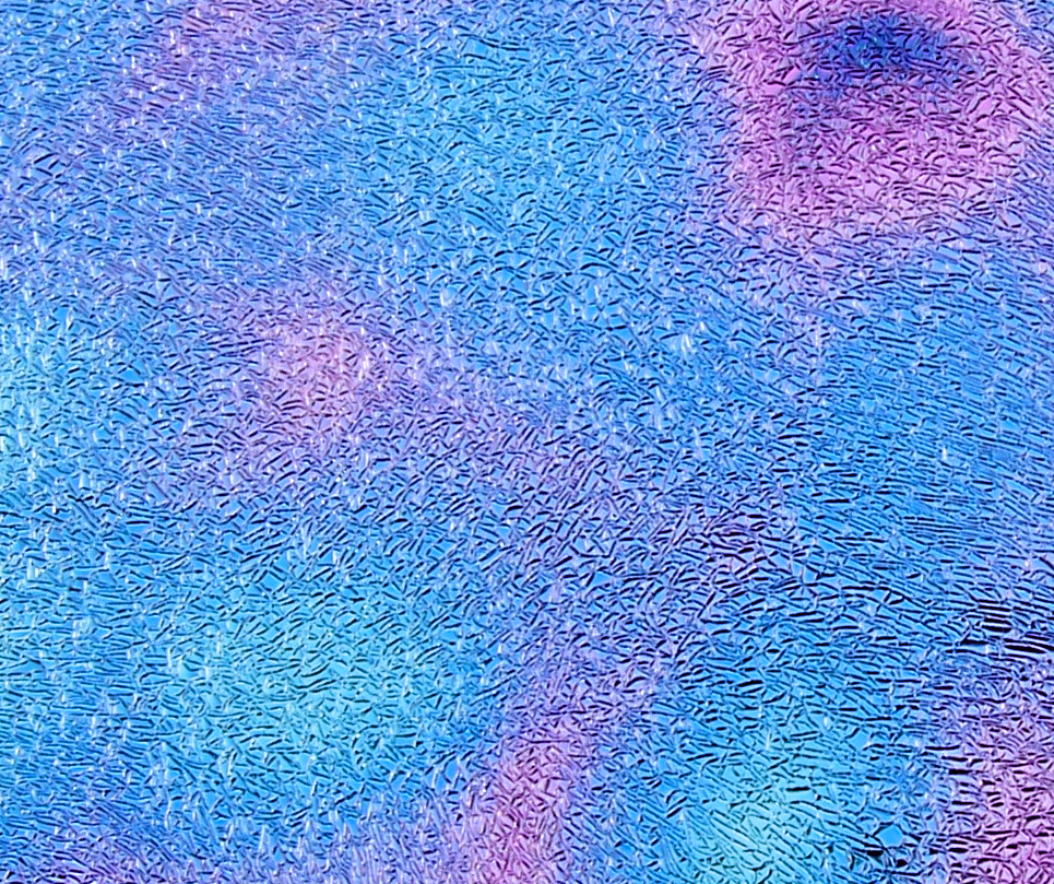 Cbs Crinklized Aurora Borealis vetro red silver blue