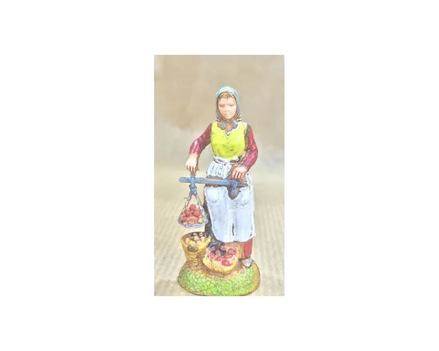Ditta Montanini Landi 6025 Donna bilancia statuina presepe