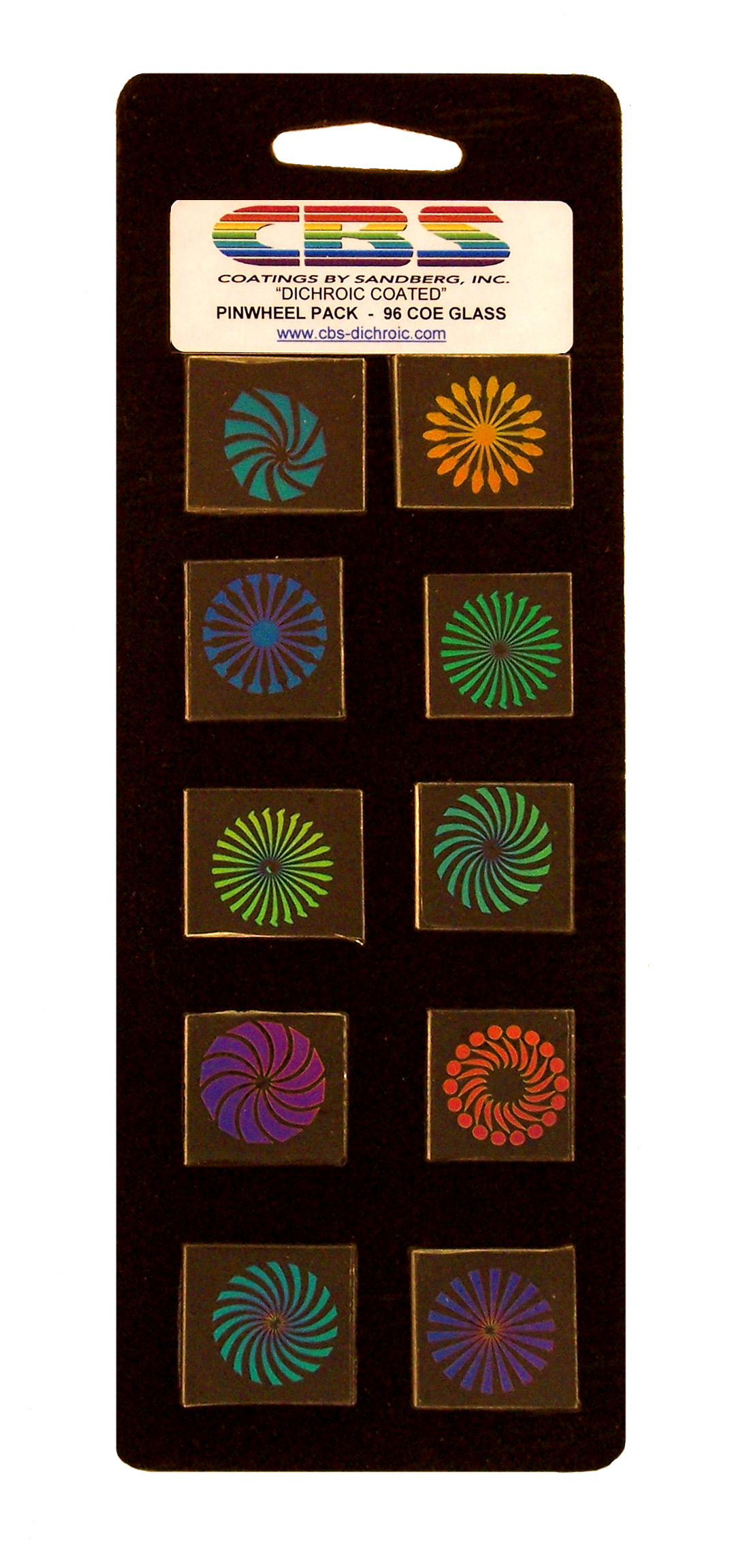 CBS Pinwheel Pack Medium girandola vetro dicroico 10 pezzi