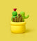 Pott'd Projects Trio Cactus kit ceramica 3 pezzi