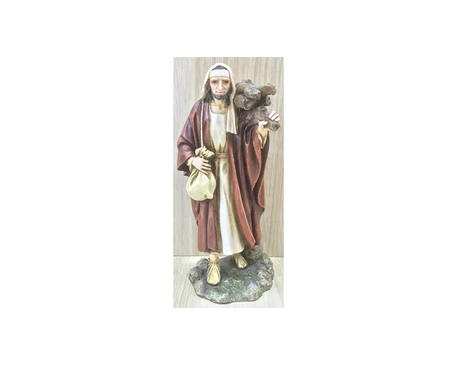 Montanini Landi 1517 Pastore con legna 15 cm resina