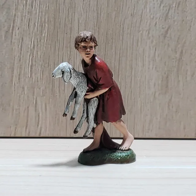 Pastori Landi Bambino pecorella statuina presepe