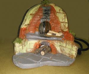 Ditta Montanini Forni Terracotta LFF7 Pane Forno Presepe con Luce
