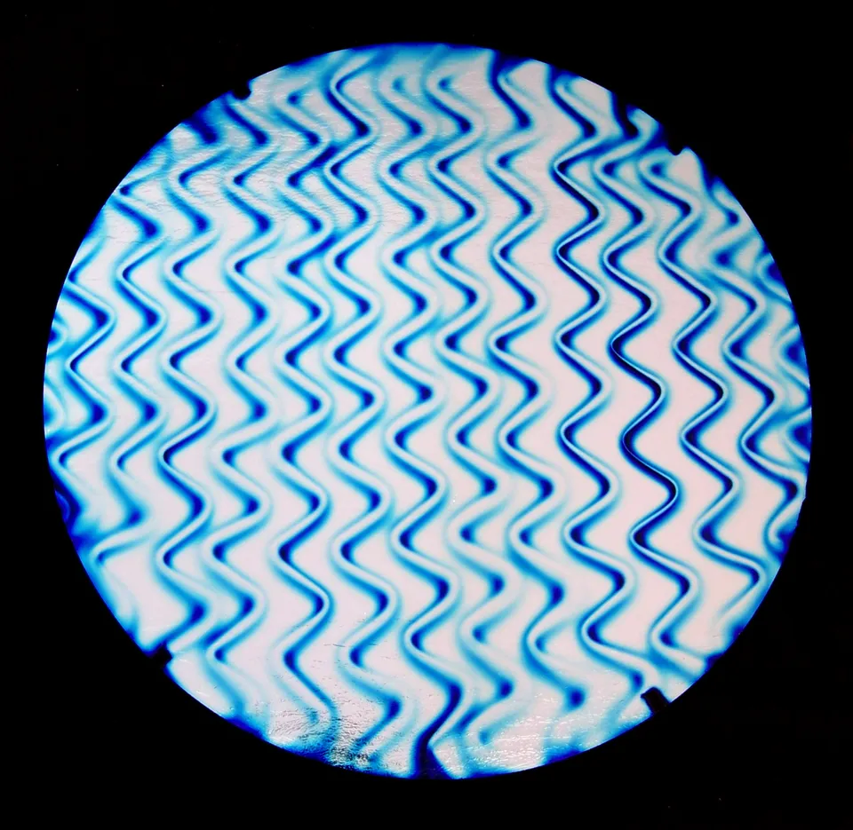 CBS Twizzle Silver vetro dicroico fantasia zig zag fusione