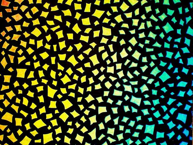 CBS Dichroic Borderline Confetti Rainbow vetro fusione multi