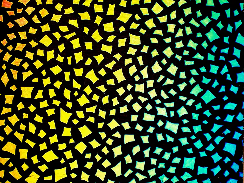 CBS Dichroic Borderline Confetti Rainbow vetro fusione multi