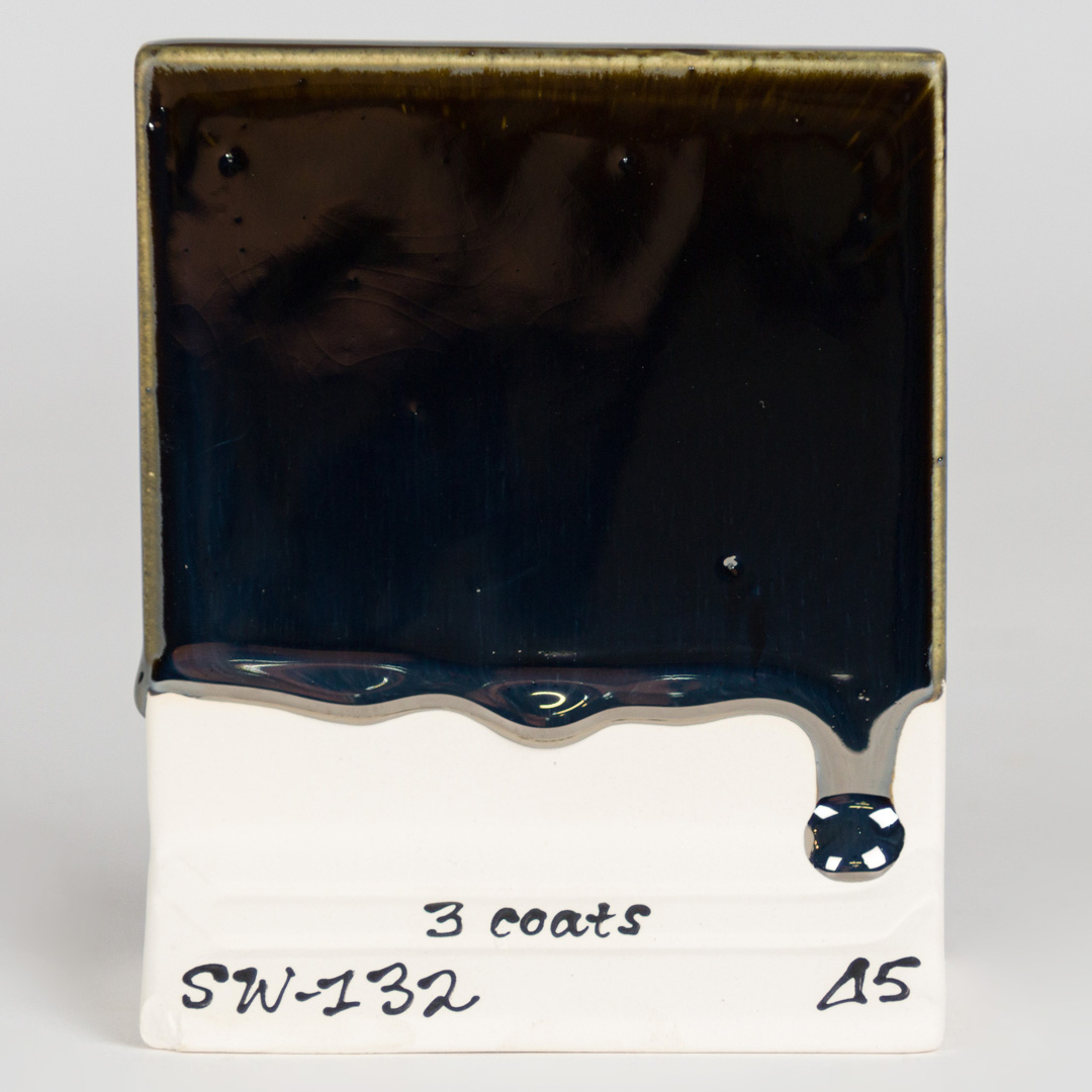 Mayco Foundations Mirror Black smalto ceramica nero coprente