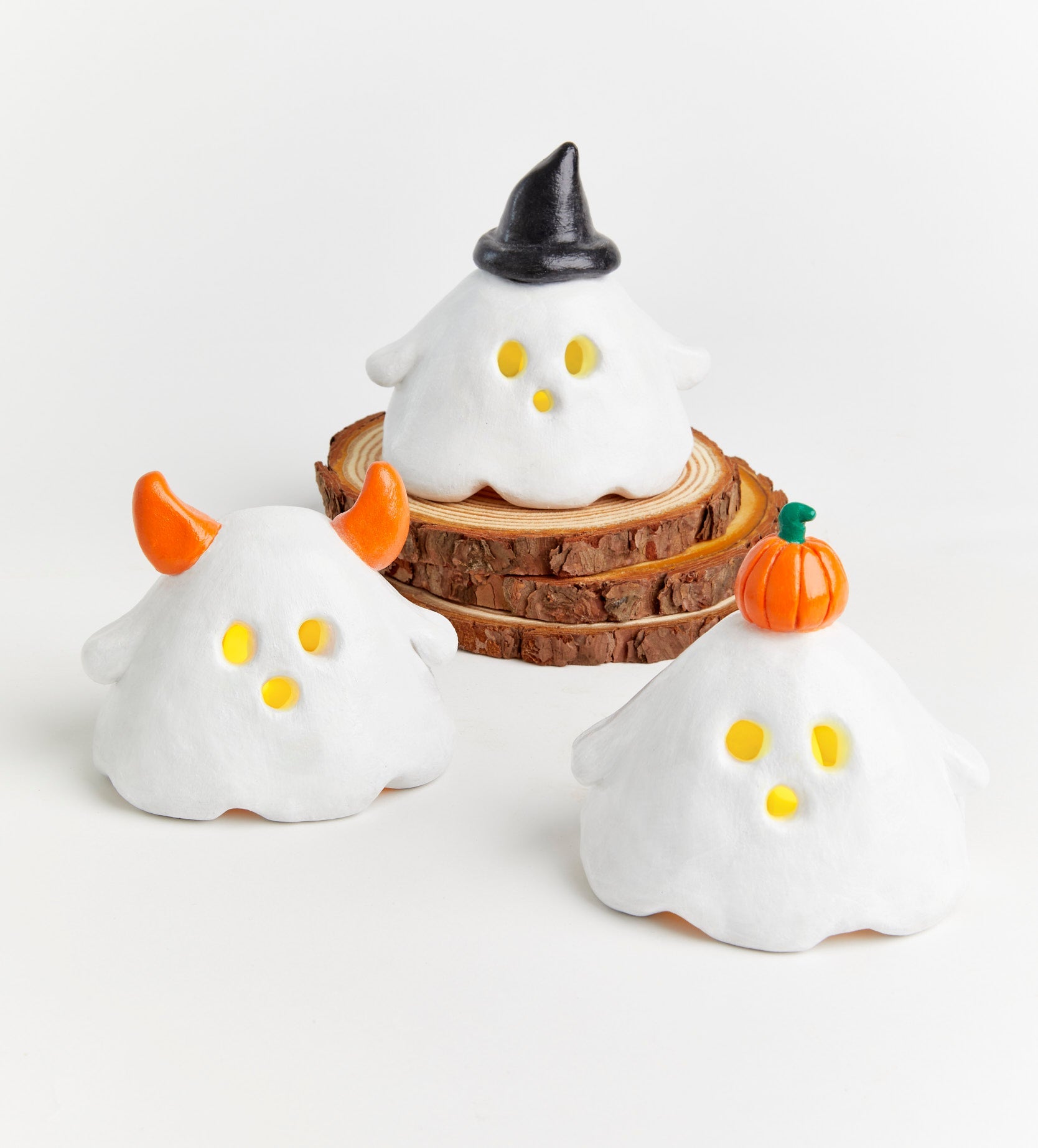 Pott'd Projects Halloween Kit Fantasmi Portacandele Trio