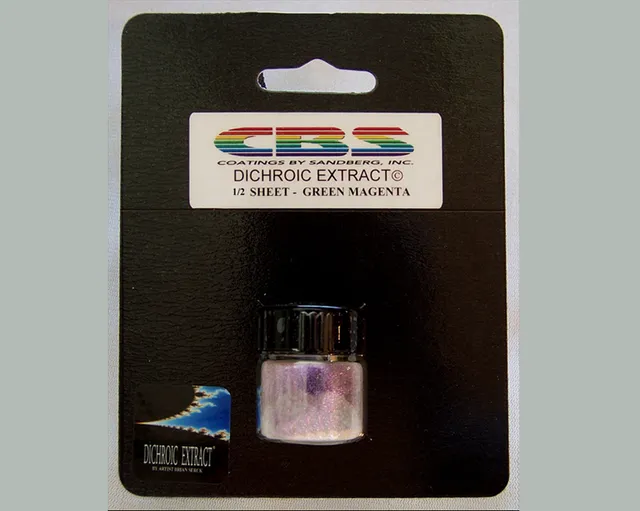 CBS Dichroic Extract polvere vetro green magenta mezzo foglio