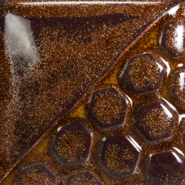 Mayco Elements Copper Adventurine smalto rame marrone
