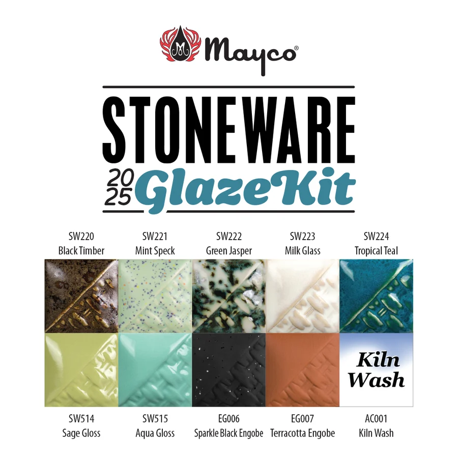 Mayco Stoneware Kit Stoneware Glaze 2025 smalto 10x118 ml