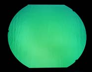Cbs Dichroic Shop by Color Aqua vetro tondo blu verde 19 pollici
