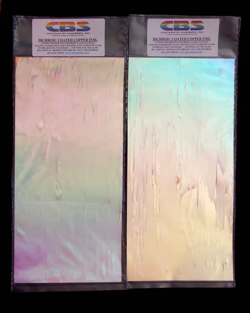 Cbs Dichroic Coated Copper Foil foglio argento 15x30 cm